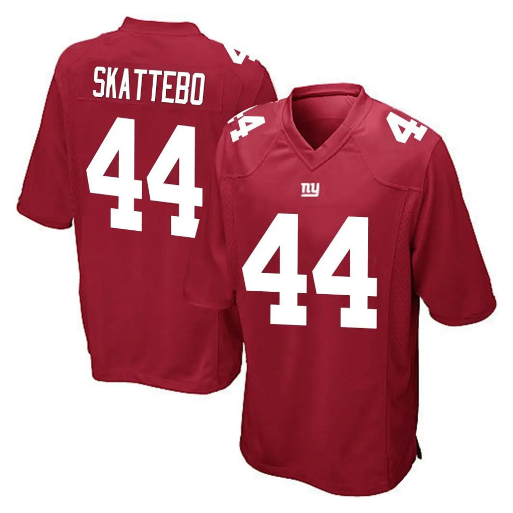 NY.Giants #44 Cam Skattebo Player Red Home Game STECN Stitched Jerseys