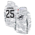 M.Dolphins #25 Tyrel Dodson Player Arctic Camo Salute to Service Hoodies Limited Game STECN Stitched Jerseys