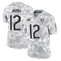 C.Bears #12 Devin Bush Player Arctic Camo Salute to Service Limited STECN Stitched Jerseys