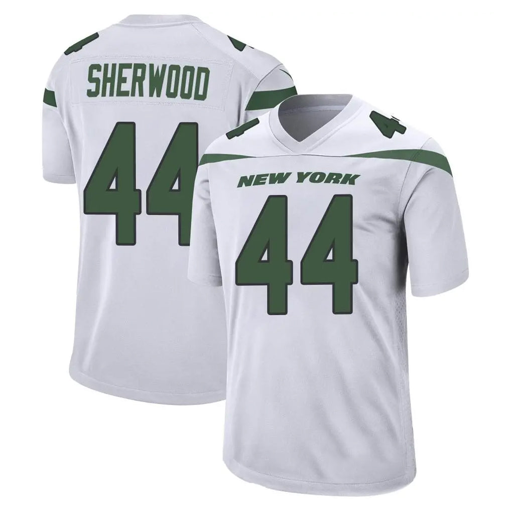 NY.Jets #44 Jamien Sherwood Player White Spotlight Home Game STECN Stitched Jerseys