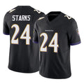 B.Ravens #24 Malaki Starks Player Black Vapor F.U.S.E. Limited STECN Stitched Jerseys