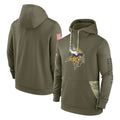 M.Vikings ## Vikings Blank Player Olive Salute to Service Pullover Hoodies STECN Stitched Jerseys