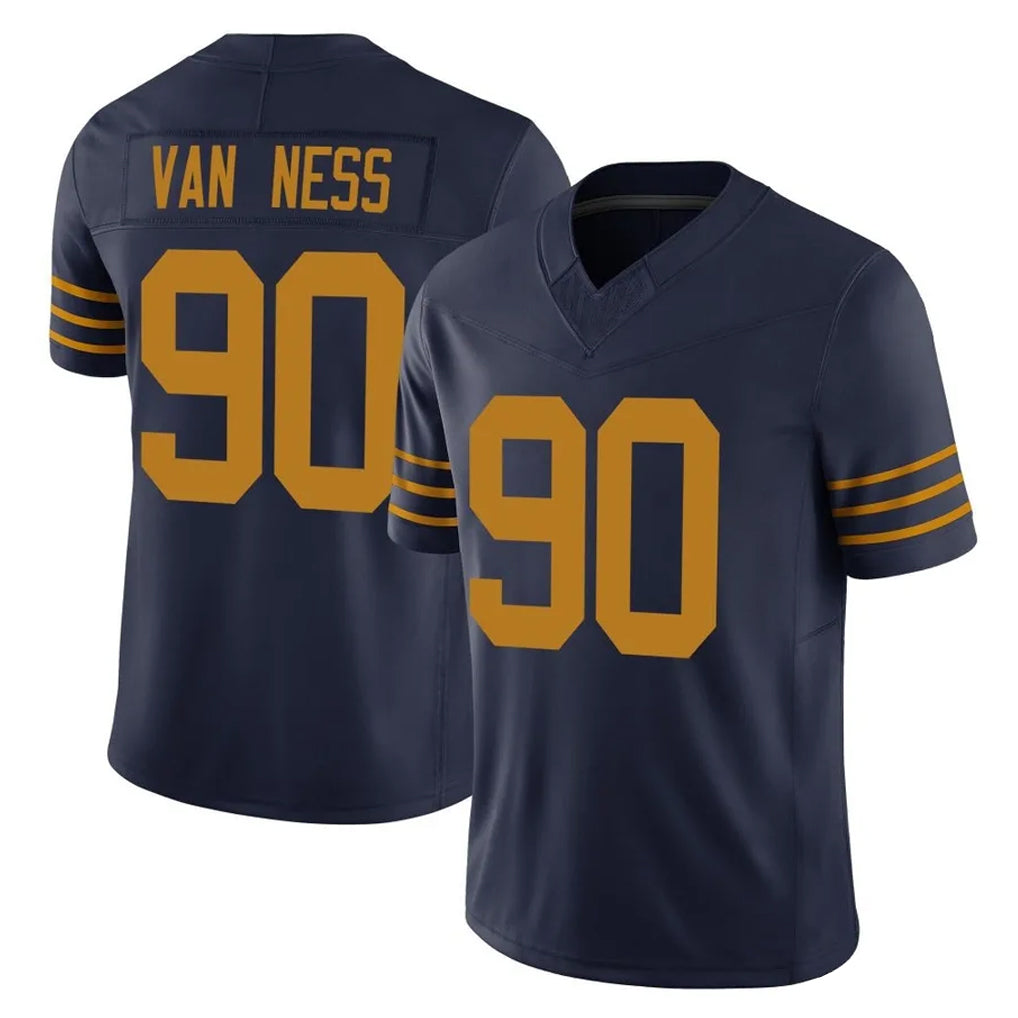 GB.Packers #90 Lukas Van Ness Player Navy The 1923 Classic Vapor F.U.S.E. Home Game STECN Stitched Jerseys