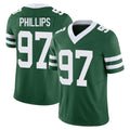 NY.Jets #97 Harrison Phillips Player Green Legacy Limited Vapor F.U.S.E. Home Game STECN Stitched Jerseys