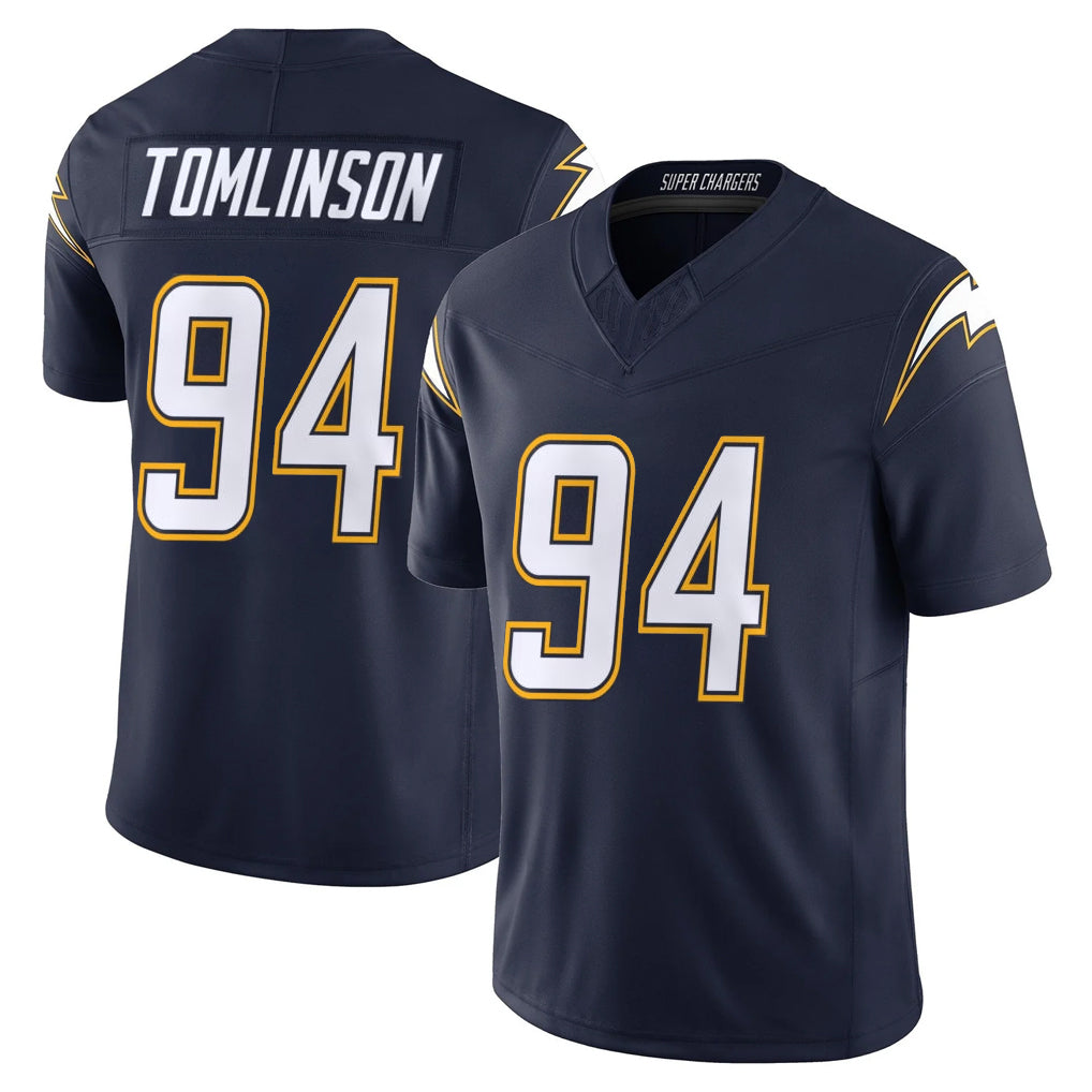 LA.Chargers #94 Dalvin Tomlinson Player Navy Vapor F.U.S.E. Limited Home Game STECN Stitched Jerseys