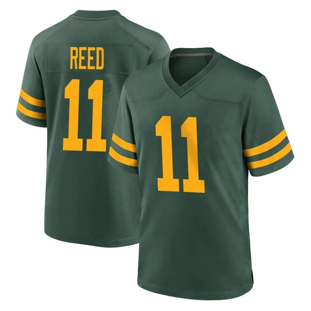 GB.Packers #11 Jayden Reed Player Green Alternate Home Game STECN Stitched Jerseys