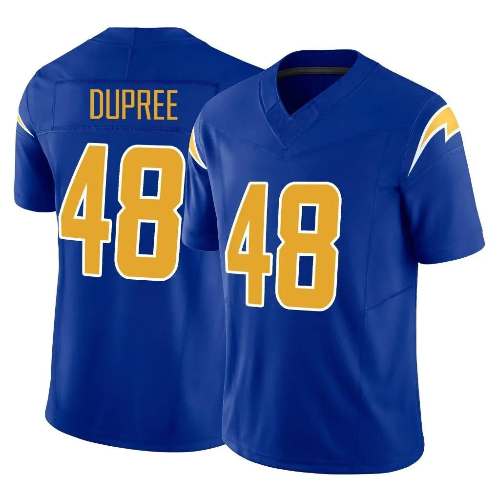 LA.Chargers #48 Bud Dupree Player Royal Limited Vapor F.U.S.E. Home Game STECN Stitched Jerseys