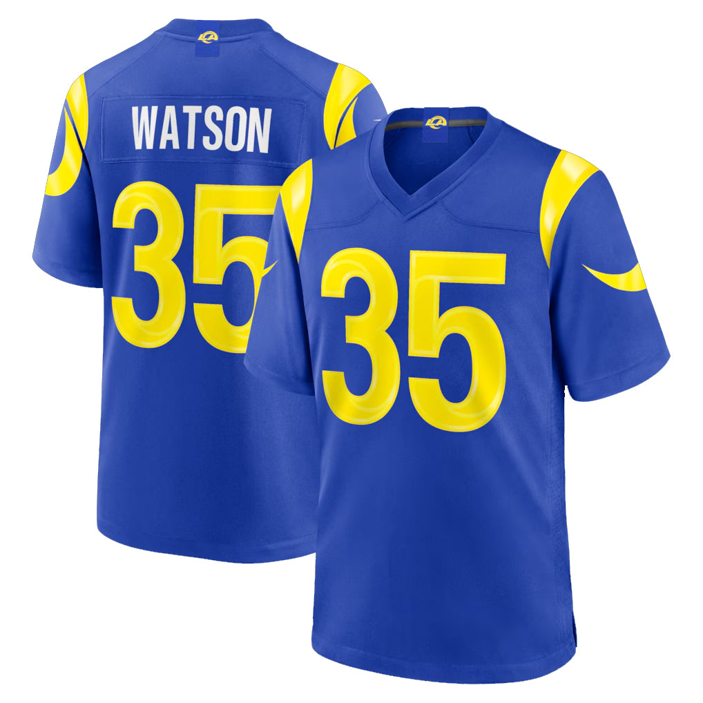 LA.Rams #35 Jaylen Watson Player Royal Limited Home Game STECN Stitched Jerseys
