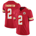 KC.Chiefs #2 Tyquan Thornton Player Red Limited Vapor Untouchable Home Game STECN Stitched Jerseys