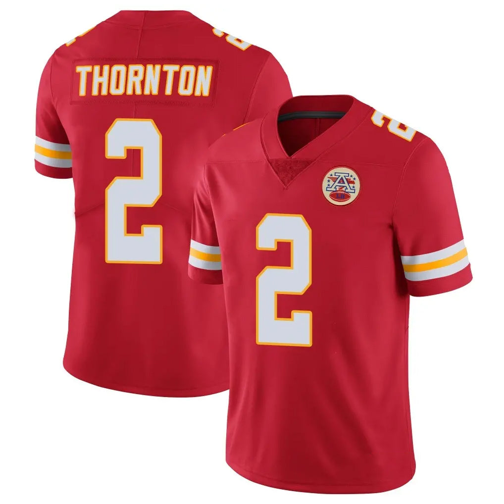 KC.Chiefs #2 Tyquan Thornton Player Red Limited Vapor Untouchable Home Game STECN Stitched Jerseys