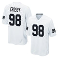 LV.Raiders #98 Maxx Crosby Player White Home Game STECN Stitched Jerseys