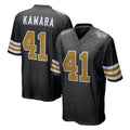 NO.Saints #41 Alvin Kamara Player Black Alternate Home Game STECN Stitched Jerseys