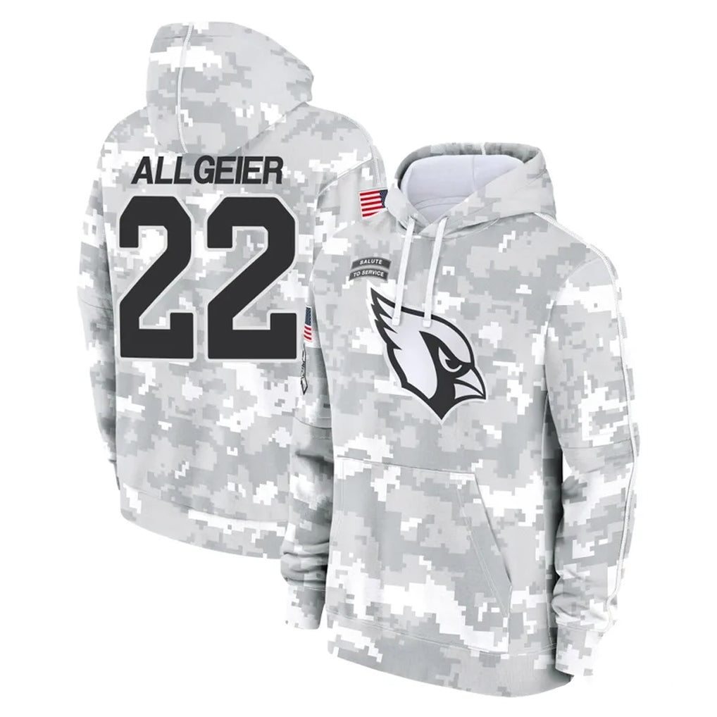 A.Cardinals #22 Tyler Allgeier Player Arctic Camo Limited Salute to Service Pullover Hoodies Game STECN Stitched Jerseys