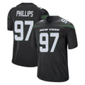 NY.Jets #97 Harrison Phillips Player Stealth Black Home Game STECN Stitched Jerseys