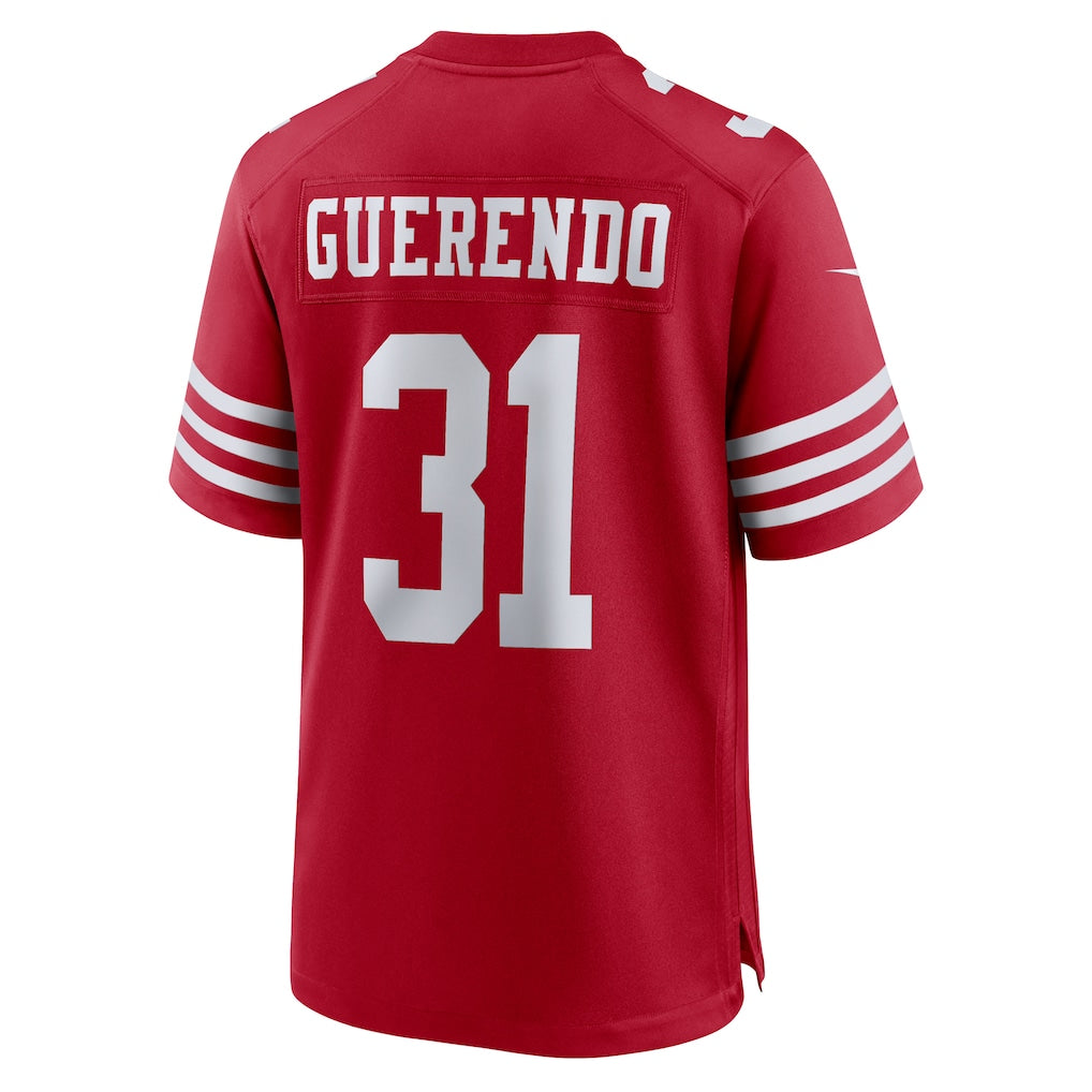 STECN SF.49ers #31 Isaac Guerendo Scarlet Game Jersey