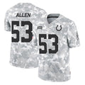 IN.Colts #53 CJ Allen Player Arctic Camo Salute To Service Limited Game STECN Stitched Jerseys