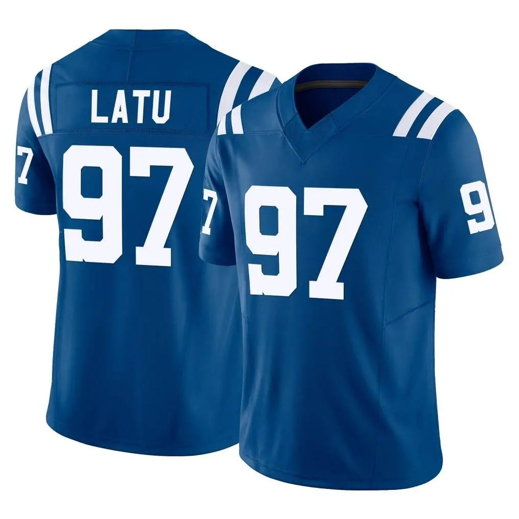 IN.Colts #97 Laiatu Latu Player Royal Limited Vapor F.U.S.E. Home Game STECN Stitched Jerseys