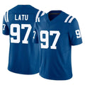 IN.Colts #97 Laiatu Latu Player Royal Limited Vapor F.U.S.E. Home Game STECN Stitched Jerseys