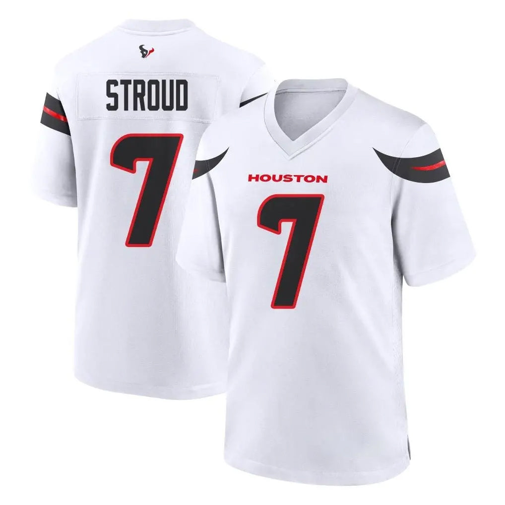 H.Texans #7 CJ Stroud Player White Home Game STECN Stitched Jerseys