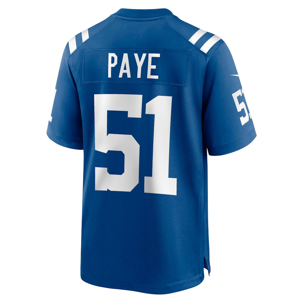STECN IN.Colts #51 Kwity Paye Royal Game Jersey