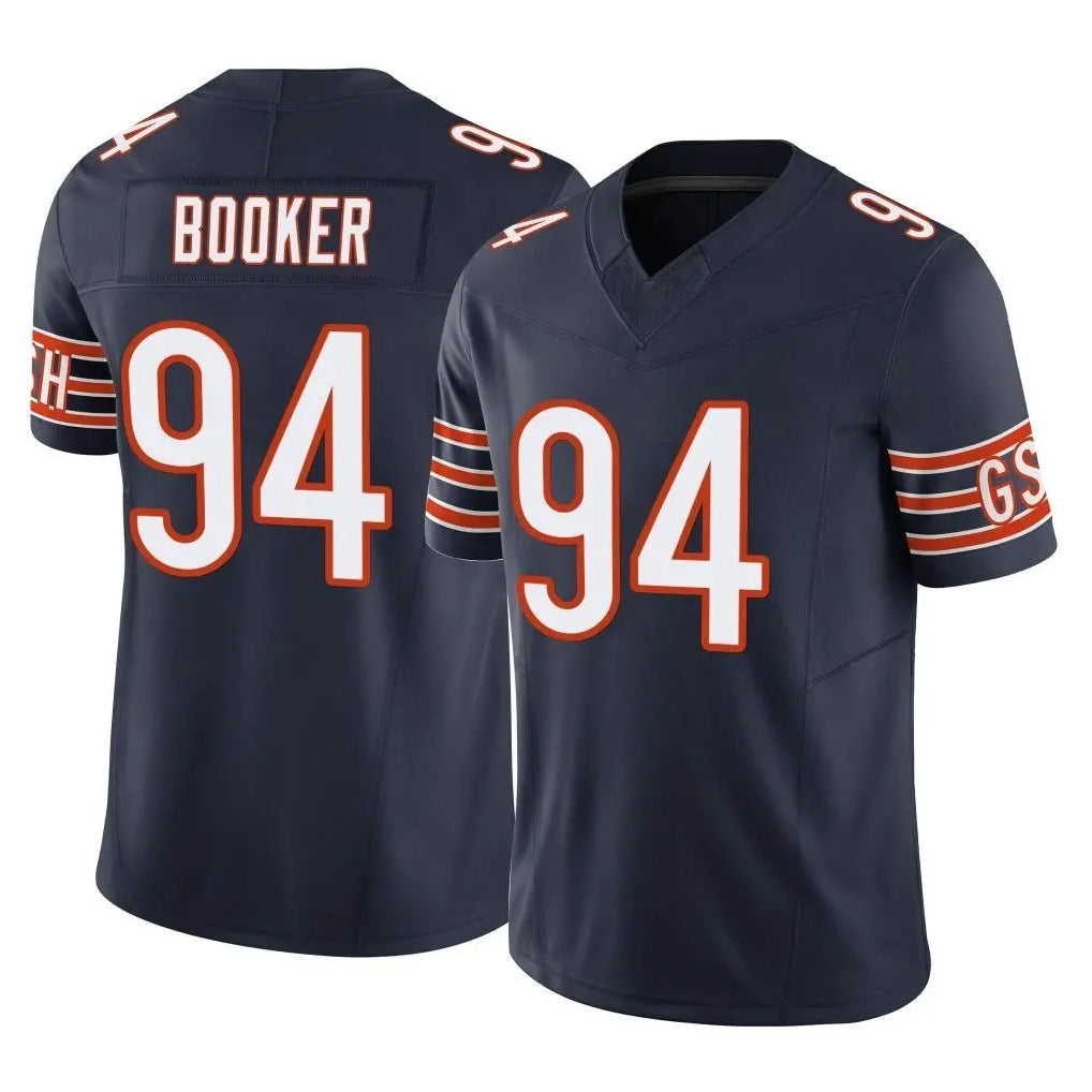 C.Bears #94 Austin Booker Player Navy Vapor F.U.S.E. Limited Home Game STECN Stitched Jerseys
