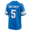 STECN D.Lions #5 David Montgomery Blue Game Jersey
