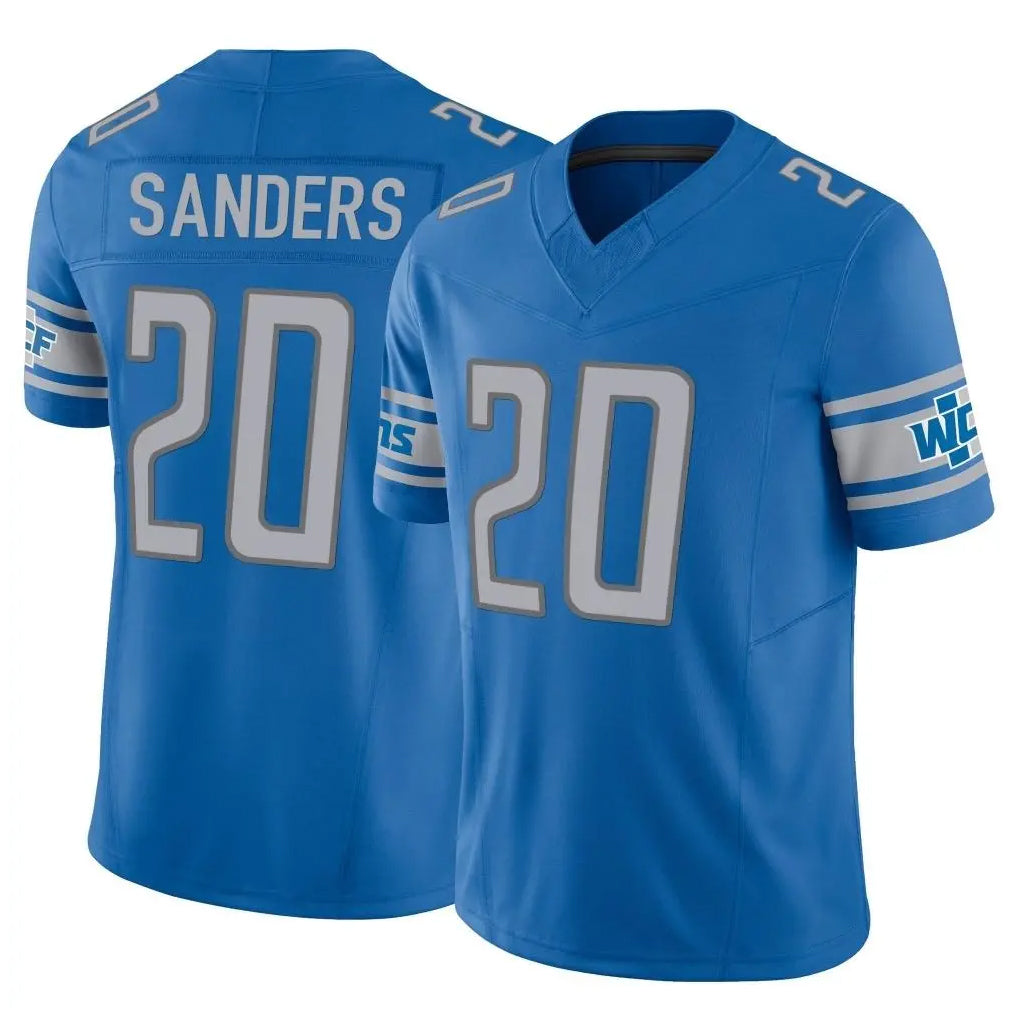 D.Lions #20 Barry Sanders Player Blue Vapor F.U.S.E. Limited Home Game STECN Stitched Jerseys