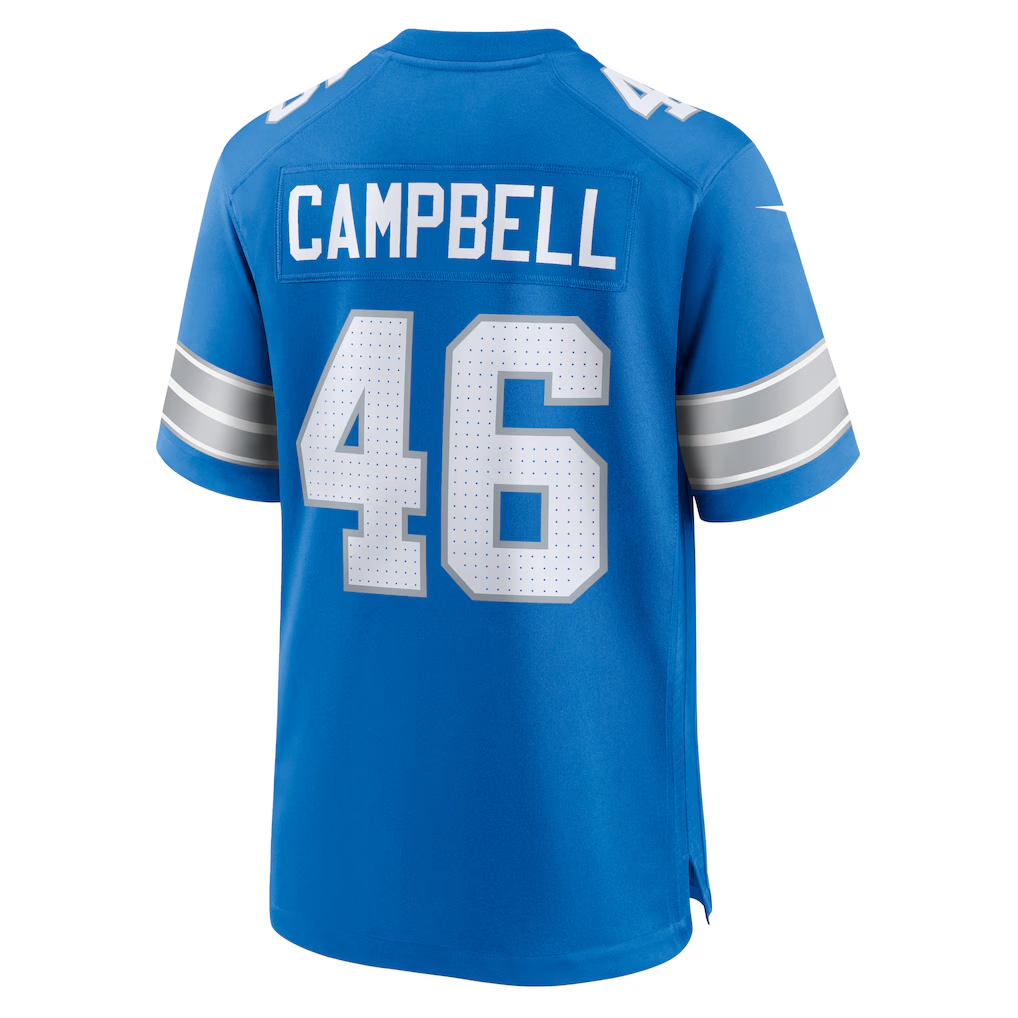 STECN D.Lions #46 Jack Campbell Blue Game Stitched Jersey