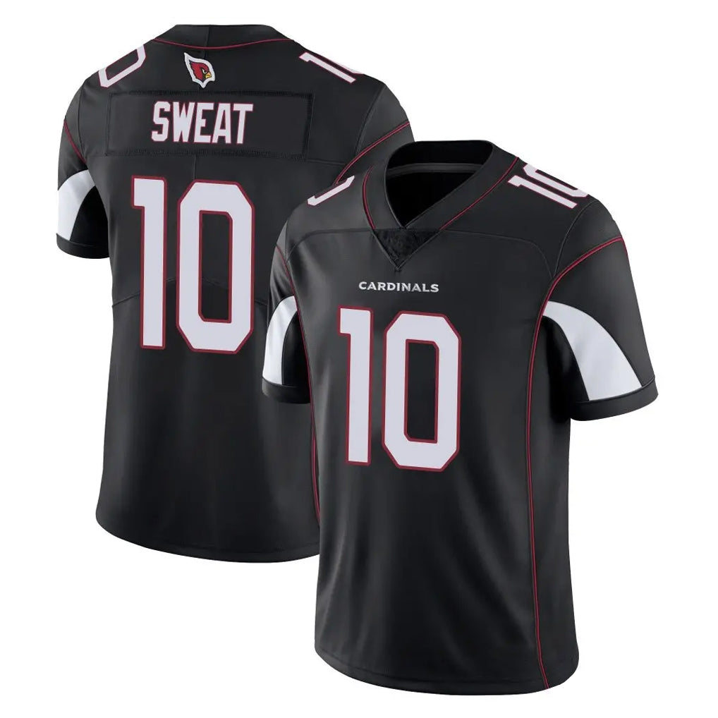 A.Cardinals #10 Josh Sweat Player Black Vapor Limited Home Game STECN Stitched Jerseys