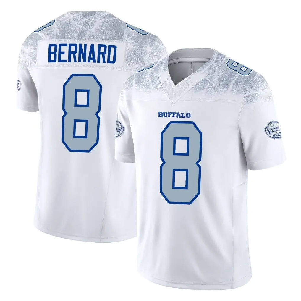 B.Bills #8 Terrel Bernard Player White Rivalries Collection Limited Game STECN Stitched Jerseys
