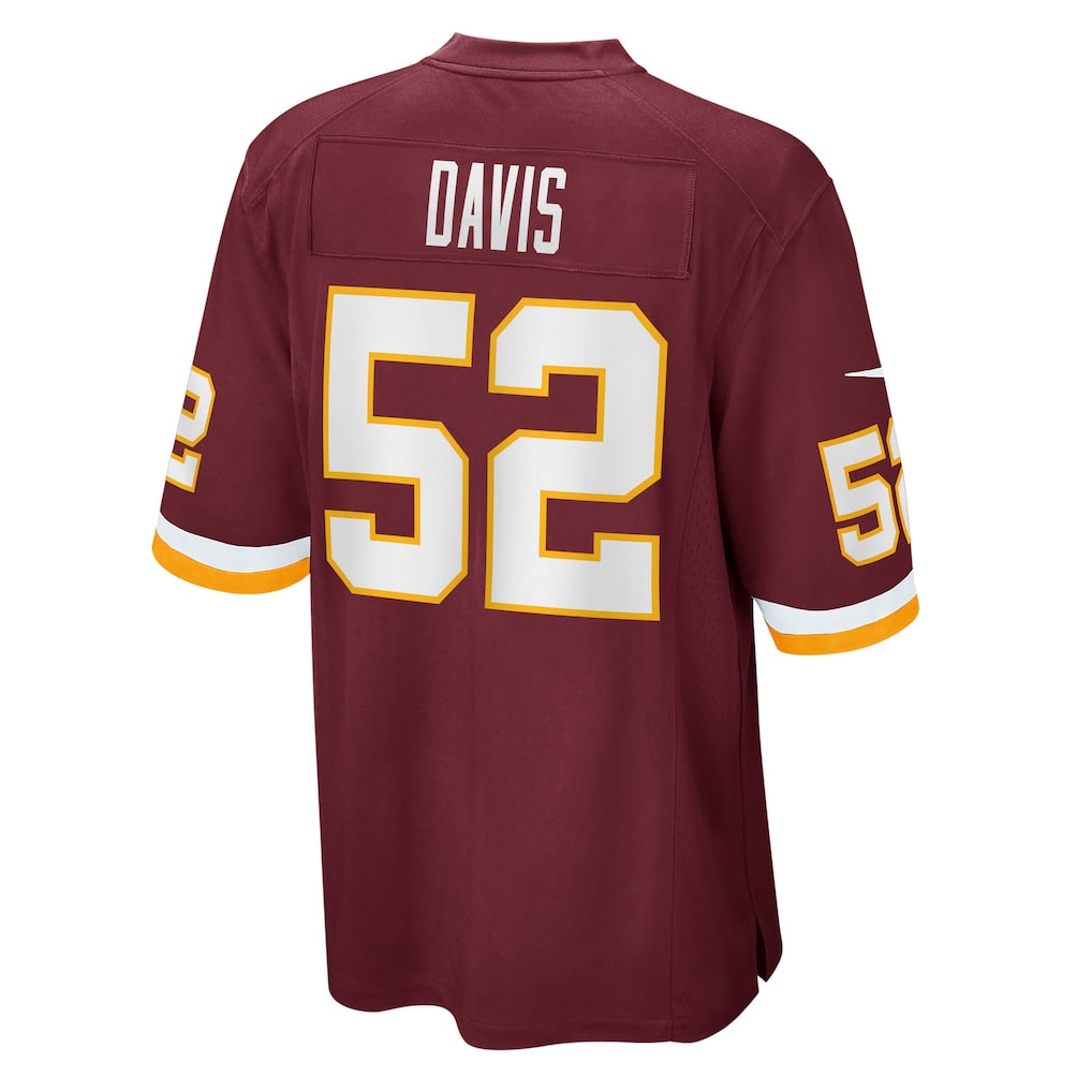 STECN W.Commanders #52 Jamin Davis Burgundy Game Jersey