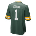 STECN GB.Packers #1 Groom Green Game Jersey