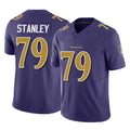 B.Ravens #79 Ronnie Stanley Player Purple Vapor F.U.S.E. Limited STECN Stitched Jerseys