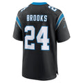 STECN C.Panthers #24 Jonathon Brooks Black Game Jersey
