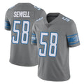 D.Lions #58 Penei Sewell Player Gray Vapor Untouchable Limited Home Game STECN Stitched Jerseys