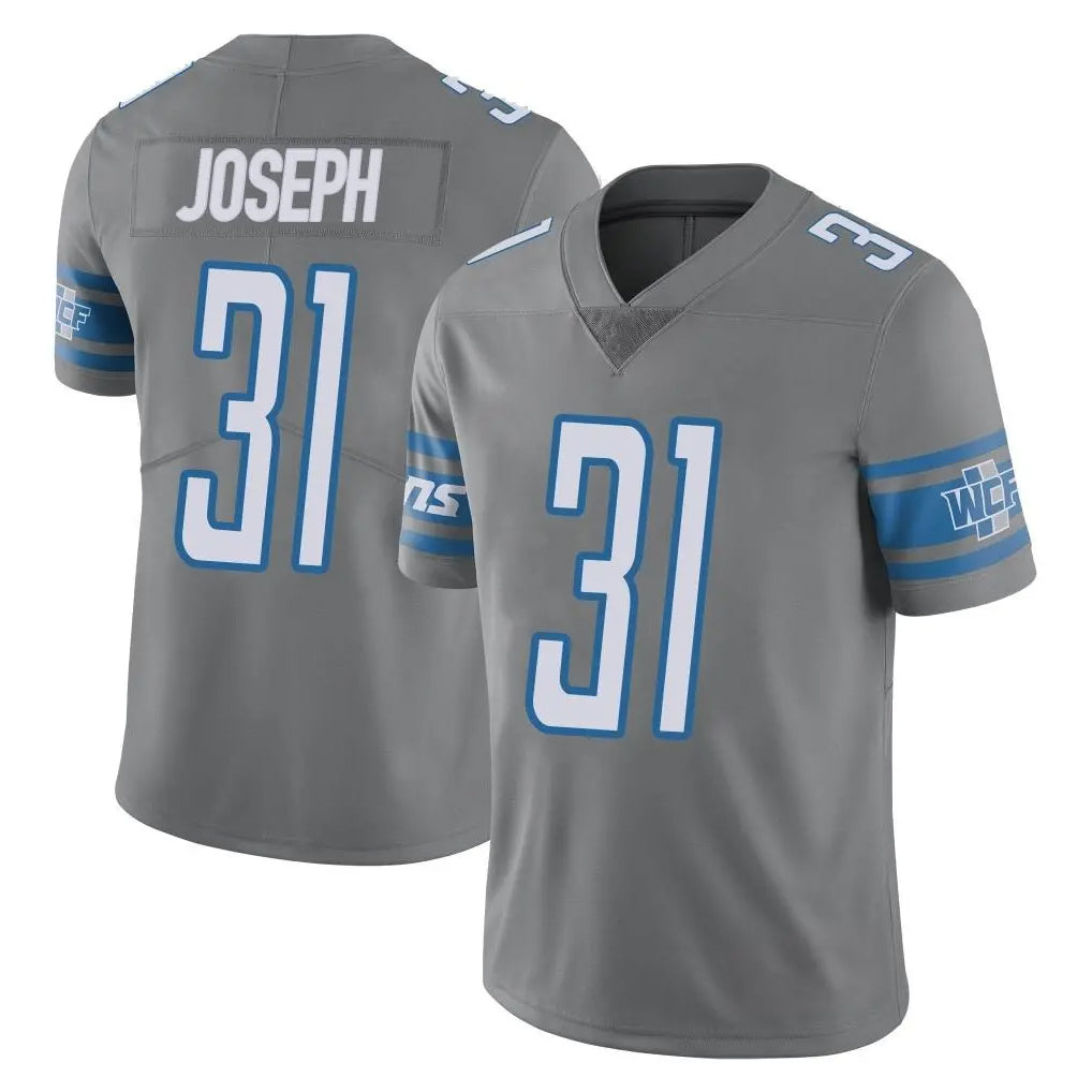 D.Lions #31 Kerby Joseph Player Gray Vapor Untouchable Limited Home Game STECN Stitched Jerseys