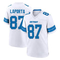 D.Lions #87 Sam LaPorta Player White Alternate Home Game STECN Stitched Jerseys