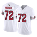 A.Cardinals #72 Hjalte Froholdt Player White Vapor F.U.S.E. Limited Home Game STECN Stitched Jerseys