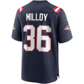 STECN NE.Patriots #36 Lawyer Milloy Navy Game Retired Player Jersey