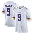 M.Vikings #9 J.J. McCarthy Player White Home Game STECN Stitched Jerseys