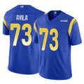 LA.Rams #73 Steve Avila Player Royal Limited Vapor F.U.S.E. Home Game STECN Stitched Jerseys