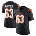 C.Bengals #63 Dylan Fairchild Player Black Vapor Untouchable Limited Home Game STECN Stitched Jerseys