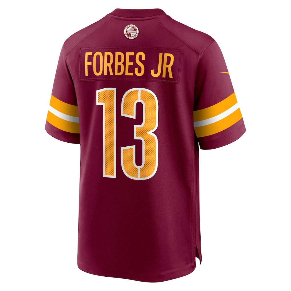 STECN W.Commanders #13 Emmanuel Forbes Jr. Burgundy Game Jersey