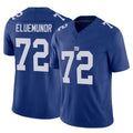 NY.Giants #72 Jermaine Eluemunor Player Royal Limited Vapor F.U.S.E. Home Game STECN Stitched Jerseys