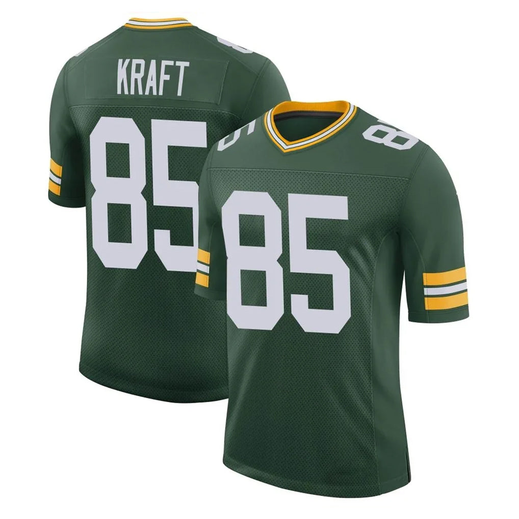 GB.Packers #85 Tucker Kraft Player Green Limited Classic Home Game STECN Stitched Jerseys