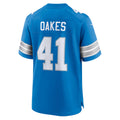 STECN D.Lions #41 Gunnar Oakes Blue Team Game Jersey