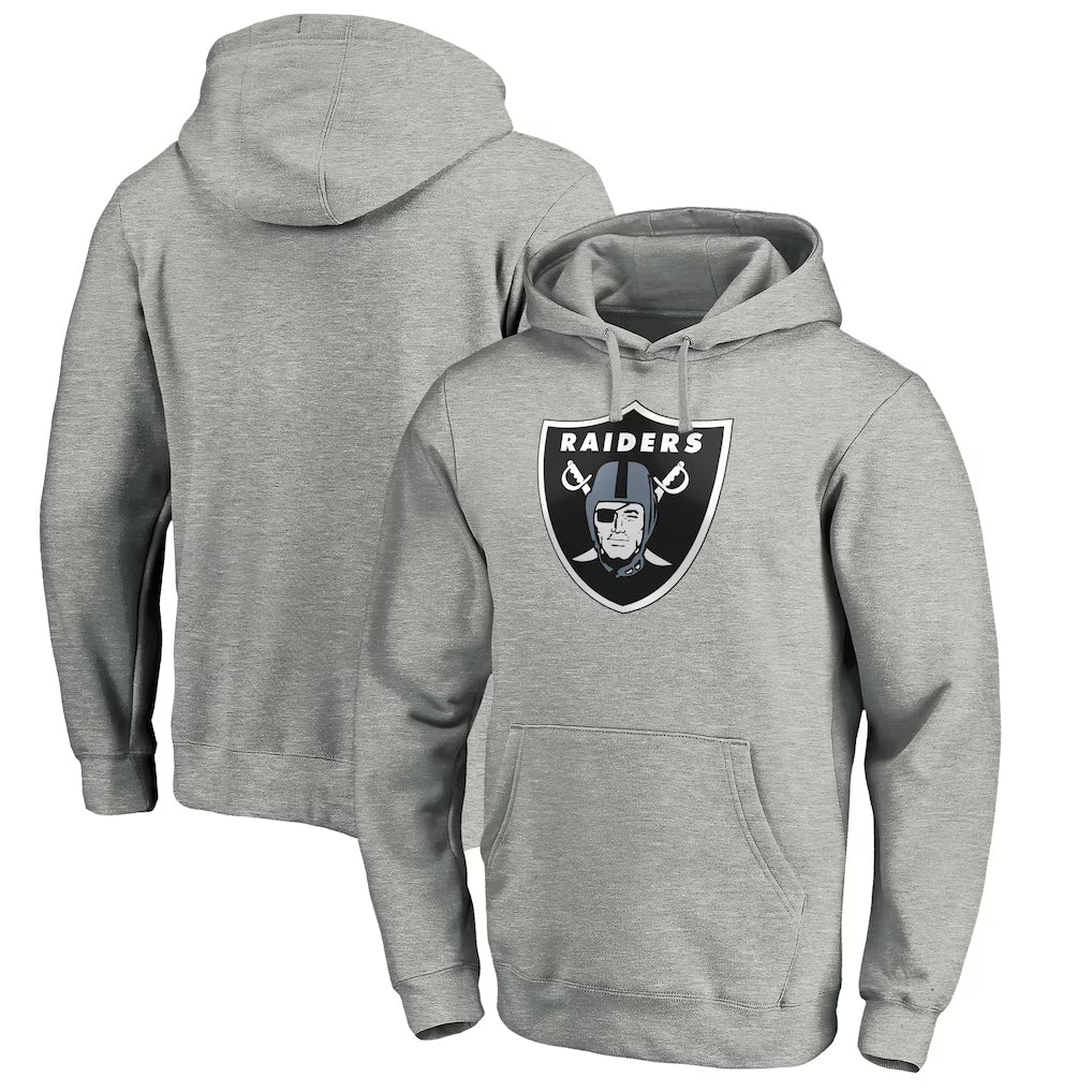 LV.Raiders ## Raiders Blank Player Gray LOGO Pullover Hoodies Home Game STECN Stitched Jerseys