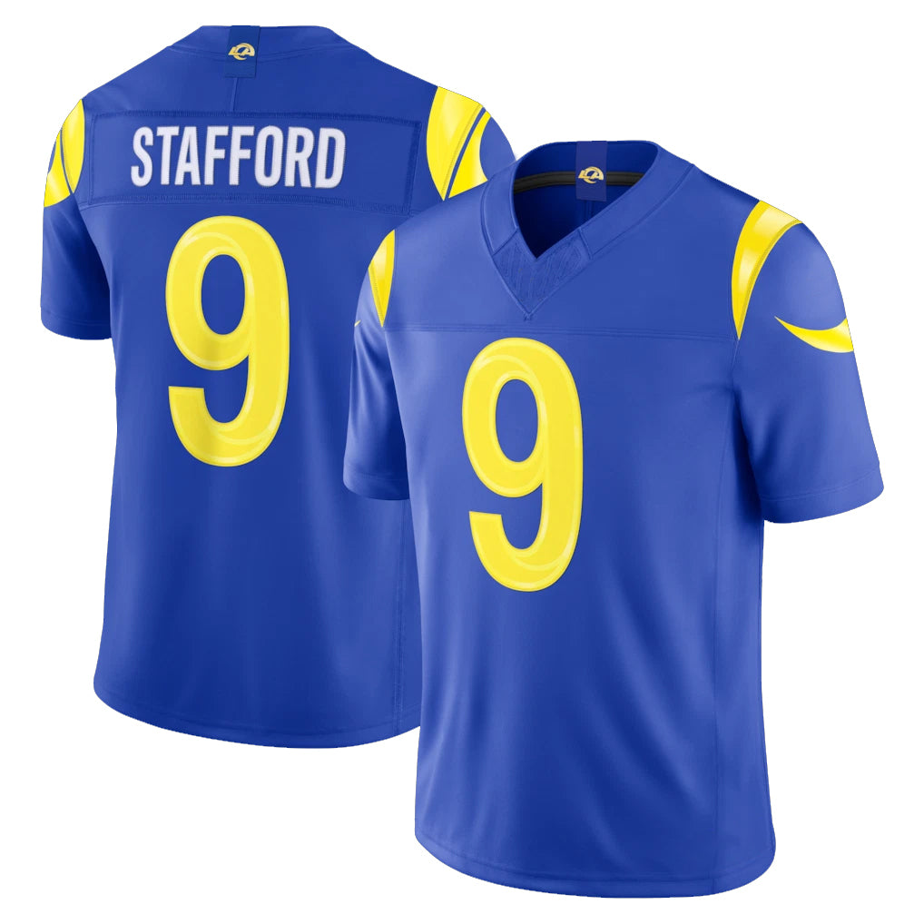 LA.Rams #9 Matthew Stafford Player Royal Vapor F.U.S.E. Limited Home Game STECN Stitched Jerseys