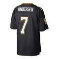 STECN NO.Saints #7 Morten Andersen Mitchell & Ness Black Retired Player Legacy Replica Jersey