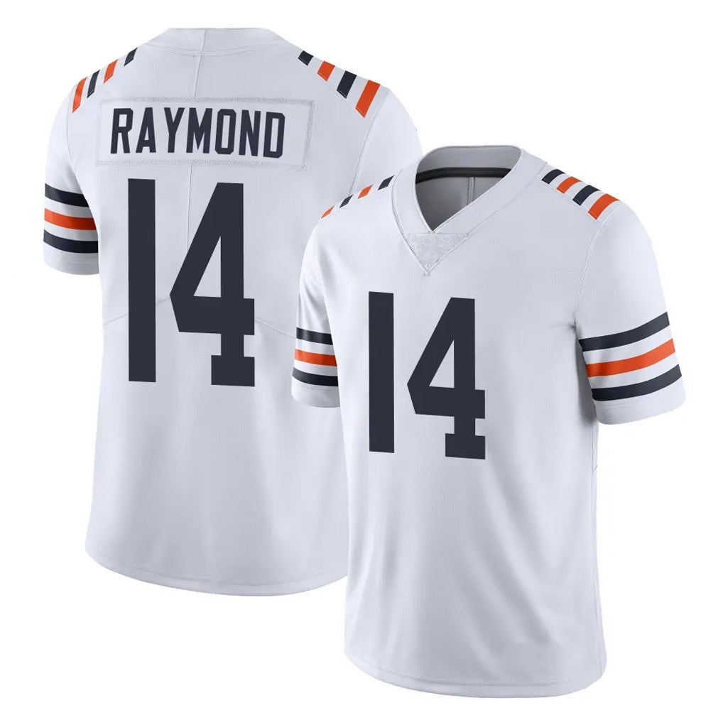 C.Bears #14 Kalif Raymond Player White Classic Vapor Limited Home Game STECN Stitched Jerseys